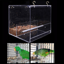 Load image into Gallery viewer, Bird Feeder Acrylic Automatic Parrot Feeder No Mess Feeding Device Seed Food Container For Small And Medium Sized Birds New