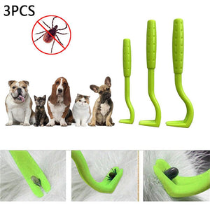 3pcs/set Plastic For Tick Twist Hook Flea Remover Hook Pet