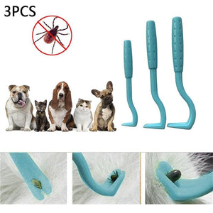 3pcs/set Plastic For Tick Twist Hook Flea Remover Hook Pet