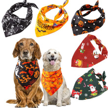 Load image into Gallery viewer, Christmas Pet Dog Bandana Small Large Dog Bibs