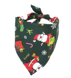 Christmas Pet Dog Bandana Small Large Dog Bibs