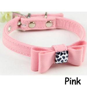 SUPREPET Leopard Print Diamond Rhinestone Cat Collar