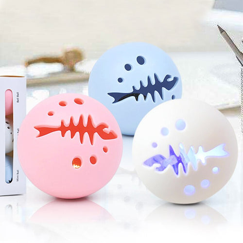 3pcs/lot Cat Catnip Rolling Ball Playing Toy Luminous Teaser Kitten Interactive Ball Pet Supplies