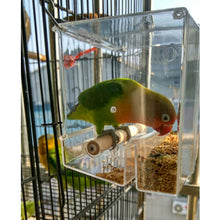 Load image into Gallery viewer, CAITEC Parrot Spill Proof Feed Box Tough Durable Bite