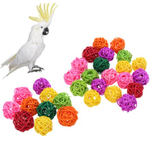 Load image into Gallery viewer, 10pcs/20pcs Parrot Rattan Ball Toys Bird