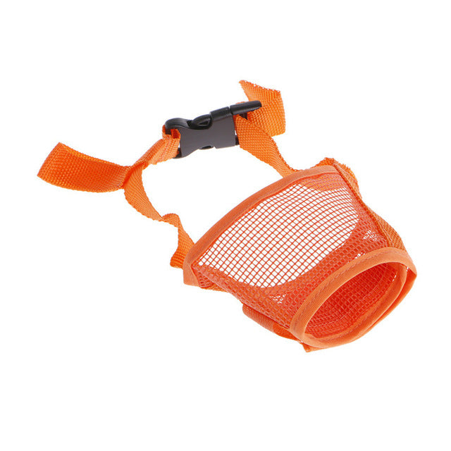 Pet Dog Adjustable Mask No Barking Mesh Mouth Muzzle