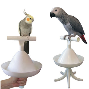 CAITEC Parrot Stand Bird Toys Portable Perch and Training