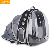 Load image into Gallery viewer, Petshy Pet Cat Backpack Small Dog Carrying Cage Outdoor Travel Comfortable Breathable Puppy Kitten Extensible Carrier Backbag