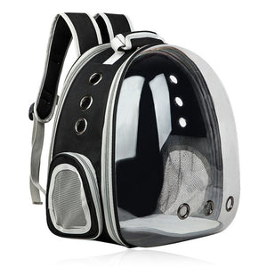 Petshy Pet Cat Backpack Small Dog Carrying Cage Outdoor Travel Comfortable Breathable Puppy Kitten Extensible Carrier Backbag