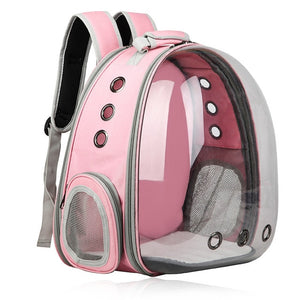 Petshy Pet Cat Backpack Small Dog Carrying Cage Outdoor Travel Comfortable Breathable Puppy Kitten Extensible Carrier Backbag