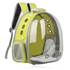 Petshy Pet Cat Backpack Small Dog Carrying Cage Outdoor Travel Comfortable Breathable Puppy Kitten Extensible Carrier Backbag